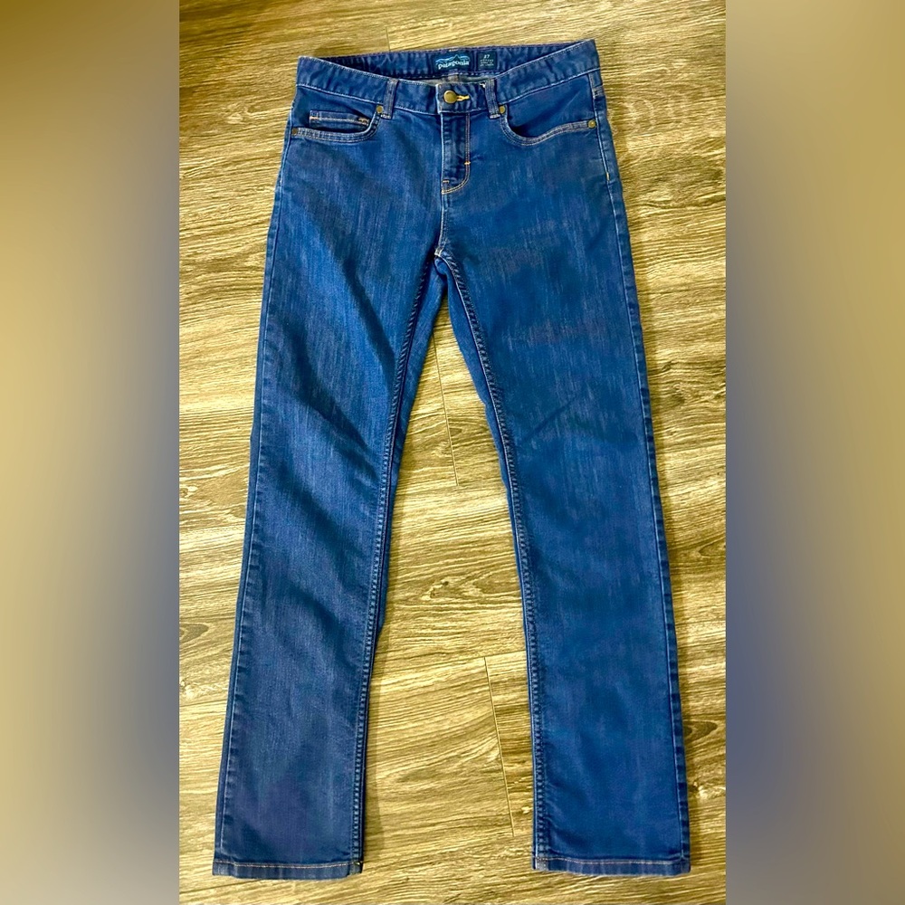 Patagonia Jeans Womens Indigo Blue Straight Regular Size 27